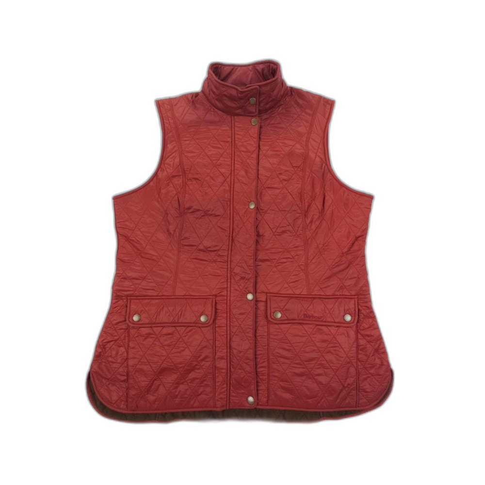 BARBOUR Wray Gilet Puffer Vest Burnt Henna Brown Quiet Luxury Preppy Equestrian